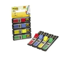 3M Lipnūs žymekliai Post-it, keičiami, 11,9 x 43,1 mm, 4 spalvos