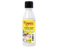 Akriliniai dažai JOVI, 250ml, baltos sp.