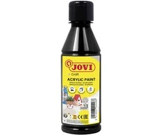 Akriliniai dažai JOVI, 250ml, juodos sp.