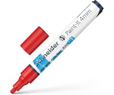 Akrilinis žymeklis SCHNEIDER Paint-it 320, 4 mm, raudona sp.