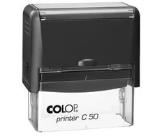 Antspaudas COLOP Spausdintuvas C50, juodas korpusas, bespalvė pagalvėlė