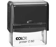Antspaudas COLOP Spausdintuvas C50, juodas korpusas, bespalvė pagalvėlė