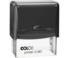 Antspaudas COLOP Spausdintuvas C60, juodas korpusas, mėlyna pagavėlė