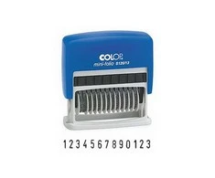 Antspaudas Mini-Numeratorius S120/13, COLOP, 13 simbolių
