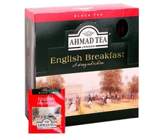 Arbata AHMAD Alu ENGLISH Breakfast, 100 x 2 g arbatos pakelių.