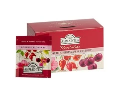Arbata AHMAD ROSEHIP &amp; CHERRY 20 vokelių po 2g