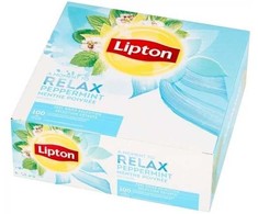 Arbata LIPTON Classic, su pipirmečių užpilu, 100 vnt. x 1,6 g.