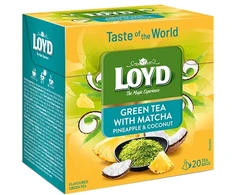 Arbata LOYD Žalias Matcha&amp;Pineapple, Coconut 20 x 1,5g
