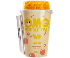 Arbatos gėrimas OMG, citrinų skonio su mango burbuliukais, 270 ml
