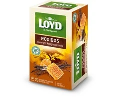 Aromatizuota raudonoji arbata LOYD, medaus ir vanilės skonio, 20 x 2g