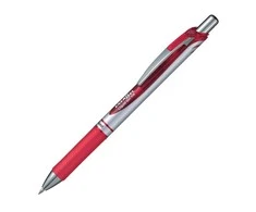 Automatinis gelinis rašiklis PENTEL ENERGEL BL77, 0.7 mm., raudona