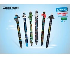 COOLPACK Automatinis trinamasis rašiklis COLORINO Boys Design 0,5mm, mėlynos sp.