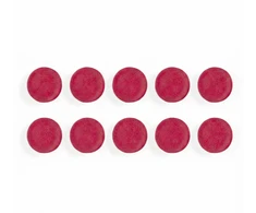 Baltosios lentos magnetai BI-OFFICE 30 mm, 10 vnt., ypač stiprūs, raudona sp.