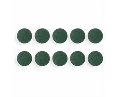 Baltosios lentos magnetai BI-OFFICE 30 mm, 10 vnt., ypač stiprūs, žalia sp.