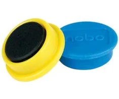 Baltosios lentos magnetai Nobo, 24mm, 10 vnt., įvairių spalvų