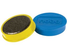 Baltosios lentos magnetai Nobo, 32mm, 10 vnt., įvairių spalvų