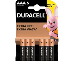 Baterijos DURACELL AAA, LR03, 6vnt