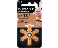 Baterijos klausos aparatui DURACELL 13 PR48, 6 vnt