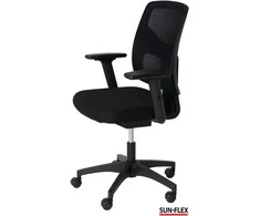 Sunflex Biuro kėdė SUN-FLEX OFFICECHAIR su tinkeliu, juoda