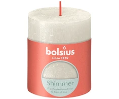 Bolsius Žvakė - cilindras RUSTIC, dramblio kaulo, D 6,8 cm, H 8 cm, vnt