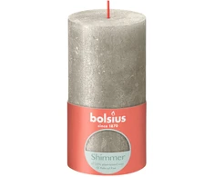 Bolsius Žvakė - cilindras RUSTIC, šampano, D 6,8 cm, H 13 cm, vnt