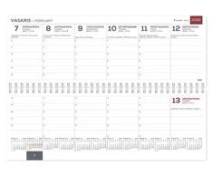 Timer Kalendorius MEMO 2026, 290 x 110mm, plastikas, juoda