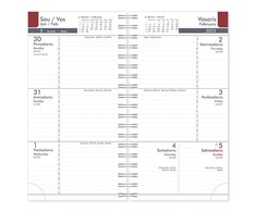 Timer Kalendorius MIDI 2026, 90 x 167 mm, PU, juoda
