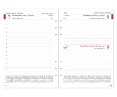 Timer Vidaus blokas kalendoriui MAXI DAY organizer A5, 2027