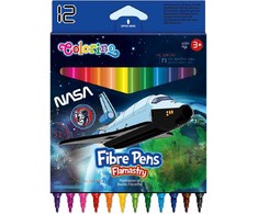 Colorino Flomasteriai 12 spalvų Nasa