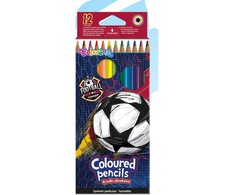 Colorino Spalvoti pieštukai 12 spalvų trikampiu korpusu Football