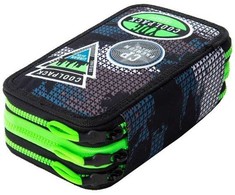 Cool Pack Forminis trijų skyrių penalas su priedais CoolPack Jumper 3 Badges B Pilkas