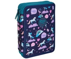 Cool Pack Forminis dviejų skyrių penalas su priedais CoolPack Jumper XL Happy Unicorn