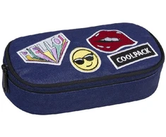 Cool Pack Penalas su užtrauktuku CAMPUS (BADGES G DENIM), vieno skyriaus