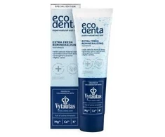 Dantų pasta ECODENTA ypač gaivi ir remineralizuojanti su Vytautas mineraliniu, 100 ml