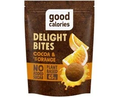 Datulių užkandis GOOD CALORIES, su apelsinais ir kakava, 65 g