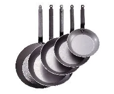 DE BUYER Apvali keptuvė, skersmuo 40 cm CARBONE PLUS