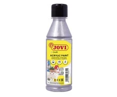 Akriliniai dažai JOVI, 250 ml, sidabrinė sp.