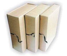 Dokumentų archyvavimo dėžė SMLT, 235 x 60 x 320 mm, su raišteliu, ruda