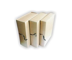 Dokumentų archyvavimo dėžė SMLT, 235 x 60 x 320 mm, su raišteliu, ruda