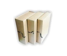 Dokumentų archyvavimo dėžė SMLT, 235 x 80 x 320 mm, su raišteliu, ruda