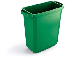 Durable Šiukšlių dėžė rūšiavimui DURABIN® 60L stačiakampė, žalia sp. (dangtis perkamas atskirai)