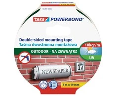 Dvipusė tvirtinimo juosta lauko darbams TESA Powerbond OUTDOOR, 19mm x 5m