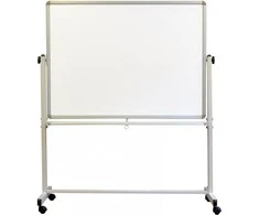Dvipusė vartoma magnetinė lenta MEMOBE BASIC, 200x100 ( aukštis su remu 185) cm, mobili