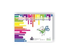 Dvipusis spalvotas kartonas SMLT, A3, 190 g/m2, 16 lapų (8 spalvų)
