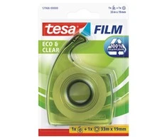Beiersdorf Ekologiška lipni juostelė TESA Film eco &amp; clear, su dėklu, 19mm x 33m, skaidri