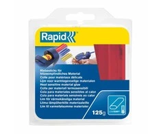Klijų lazdelės RAPID EG130 OVAL, 7x13 mm skersmuo, 9,5cm ilgio, 125 g, raudonos, mėlynos, geltonos spalvos