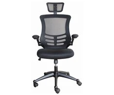 Biuro kėdė OFFICE4YOU RAGUSA, su porankiais, juoda sp.