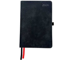 FAT Kalendorius TRADITIONAL, 2026, PU, A5, juoda