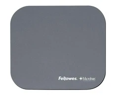 Fellowes Microban pelės kilimėlis, 192 mm x 226 mm x 3 mm, sidabrinės spalvos