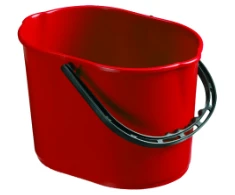 Filmop Plastikinis kibiras PLUTO, 12 l, raudona sp.